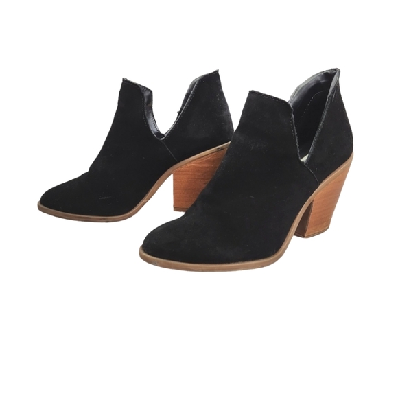 Steve Madden Shoes - Steve Madden Black Suede Booties Size 7.5m